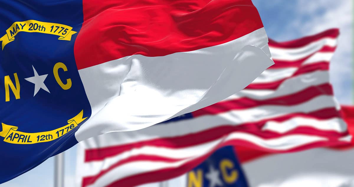 North Carolina flag - real estate market trends